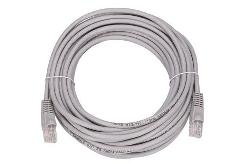 EXTRALINK LAN PATCHCORD CAT.5E UTP 10M TWISTED PAIR BARE COPPER GRAY