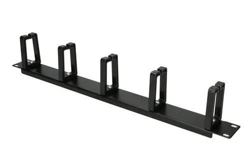 EXTRALINK CABLE MANAGER 1U BLACK ORGANIZER PLASTIC RINGS