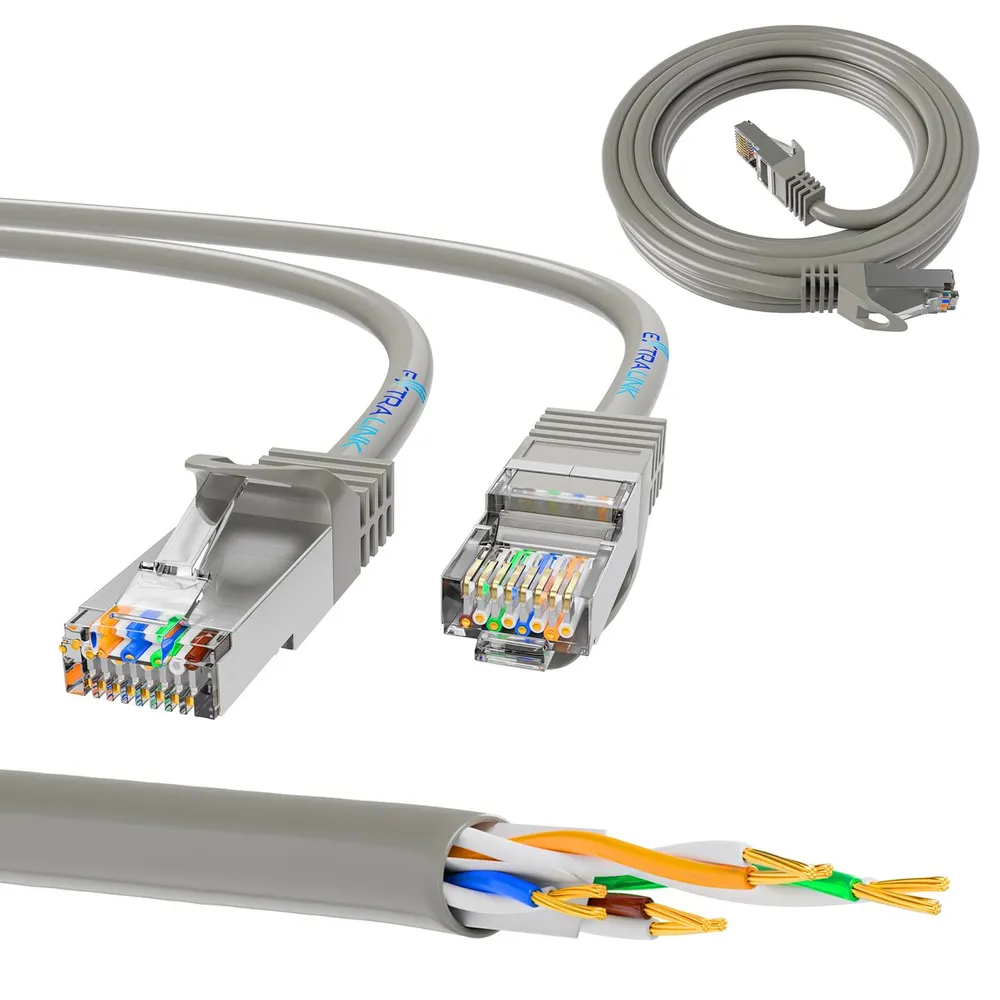 Extralink Kat.5e UTP CCA 1m Patchcord LAN