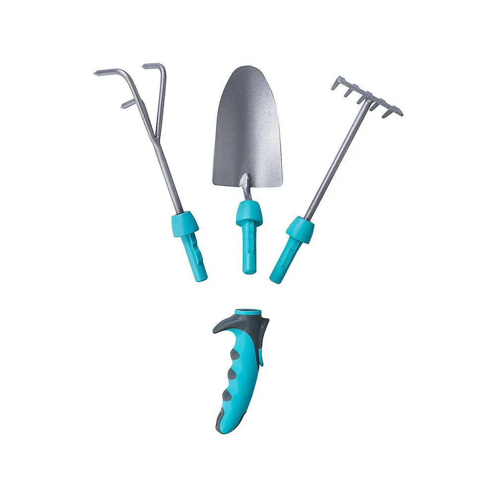 Zestaw 3 narzedzi ogrodniczych z uchwytem