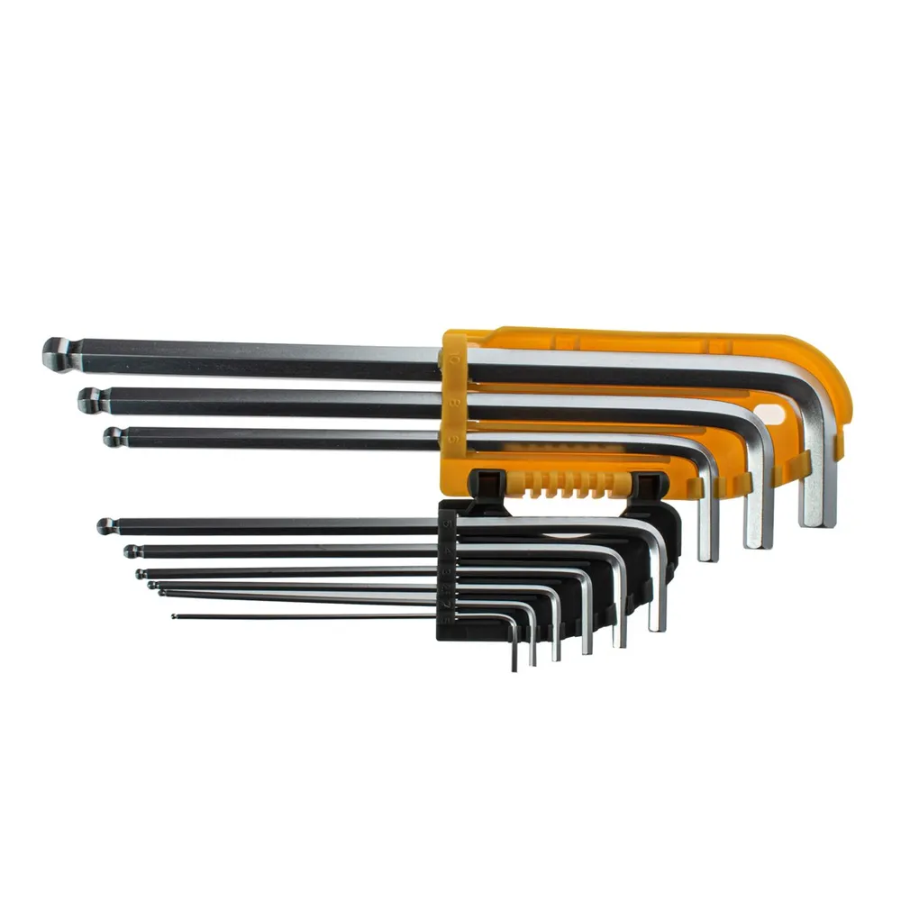 Zestaw kluczy imbusowych - długie 9 szt