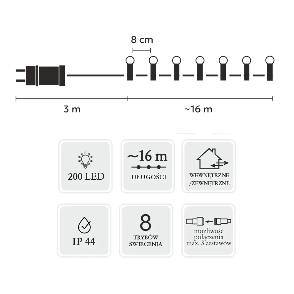 Extralink Lampki LED - obrazek 3