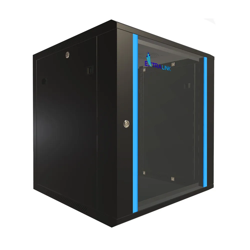 Extralink Lite 12U 530x400 Czarna Szafa rack