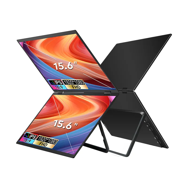 EXTRALINK SMART LIFE ULTRALEKKIE 15.6" 2-SCREEN MONITOR FOR LAPTOPS T01 - obrazek 2