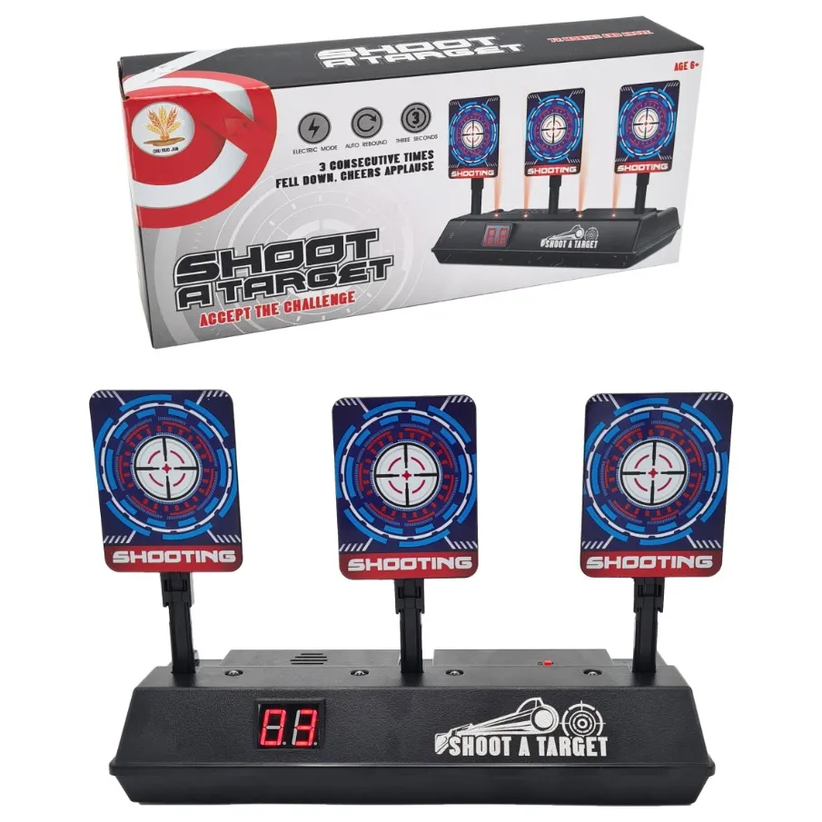 EXTRALINK TOYS TARCZA ELEKTRYCZNA DO STRZELANIA Z DŹWIĘKIEM STRZELNICA DLA DZIECI