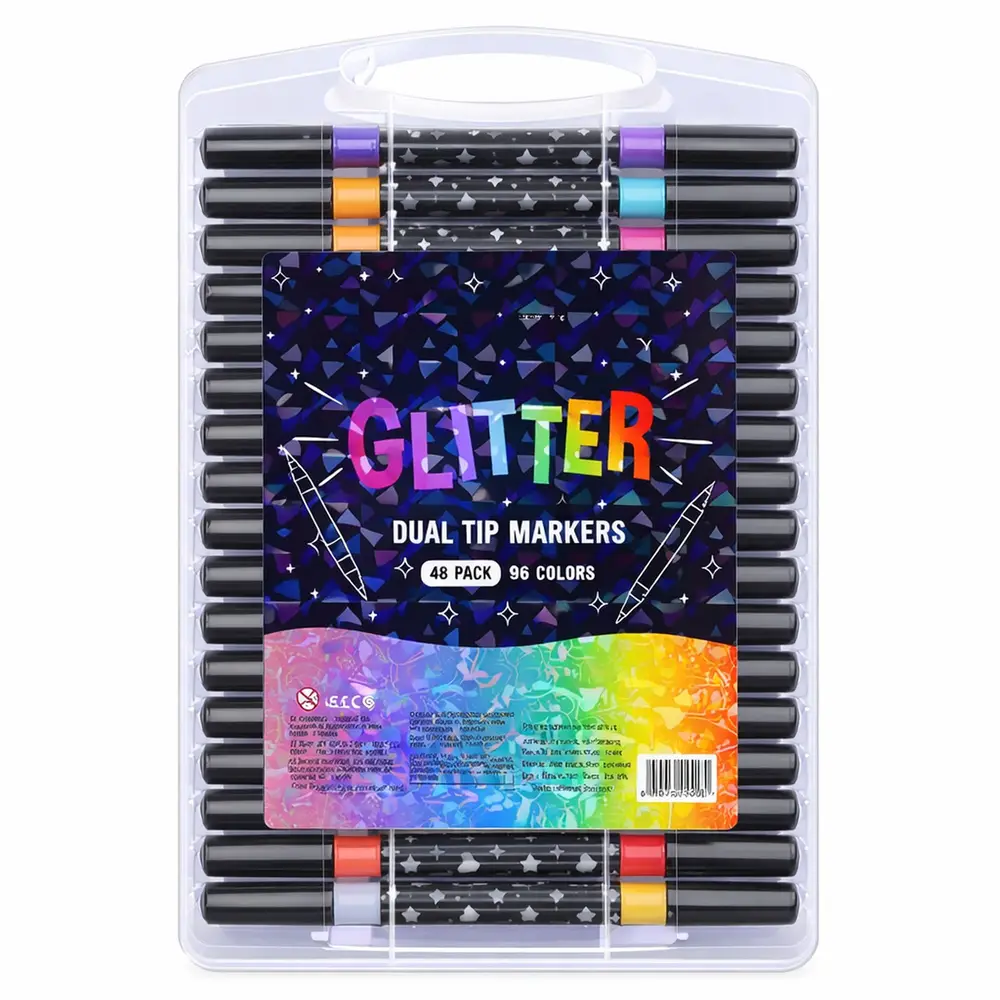 Extralink Zestaw markerów brokatowych 96 kolorów