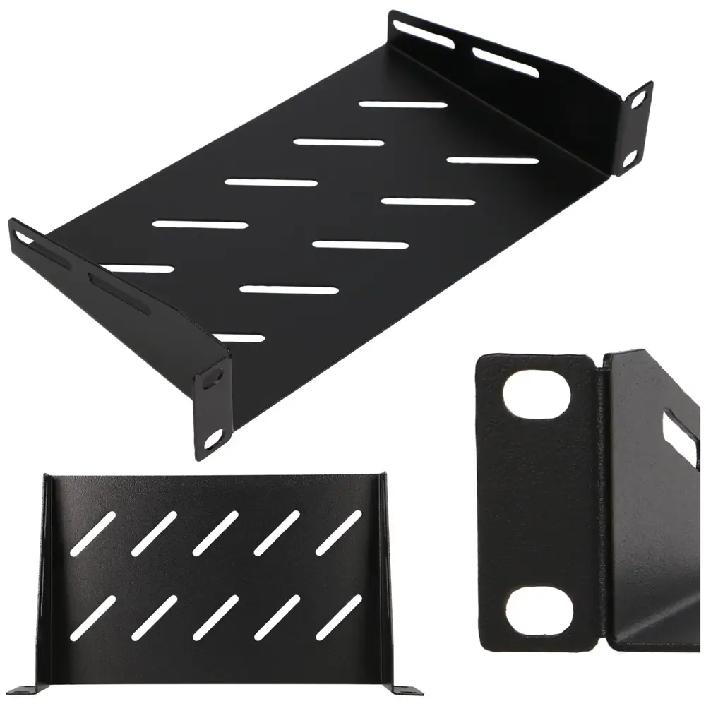Extralink Shelf 1U Półka do szaf rack 10"