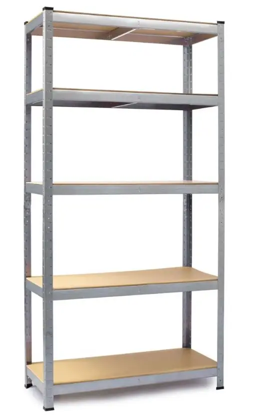 REGAŁ MAGAZYNOWY METALOWY SREBRNY 150X75X35CM