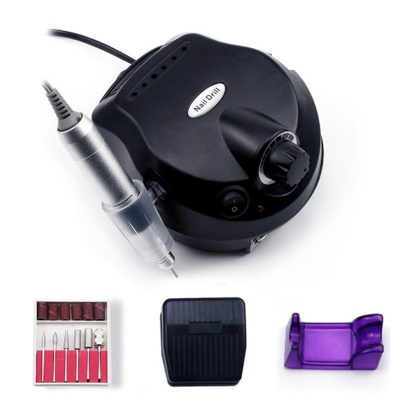 Extralink Nail Drill 202 Czarna | Frezarka do paznokci | 65W