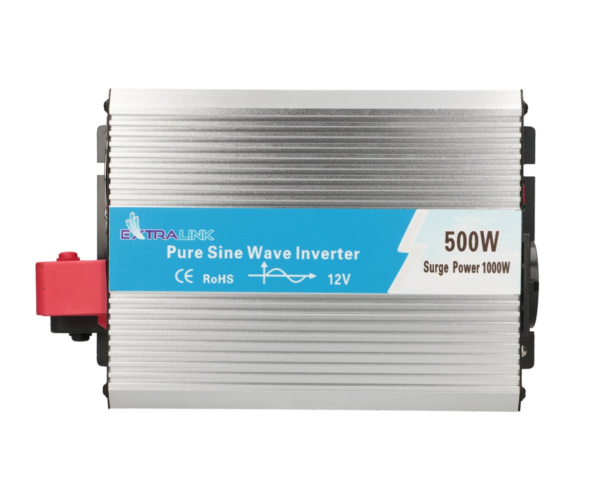 Extralink OPIP-500W | Przetwornica napięcia | samochodowa 12V, 500W czysty sinus - obrazek 4
