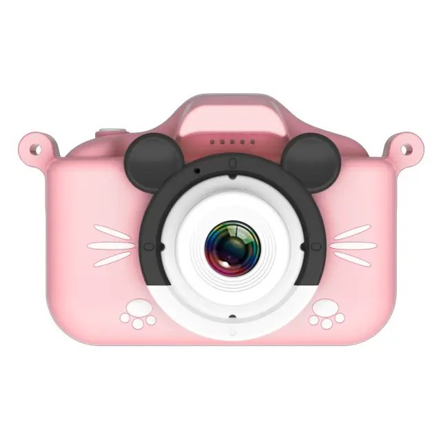 Extralink Kids Camera H31 Single Różowy | Aparat cyfrowy | 1080P 30fps, wyświetlacz 2.0" - obrazek 2