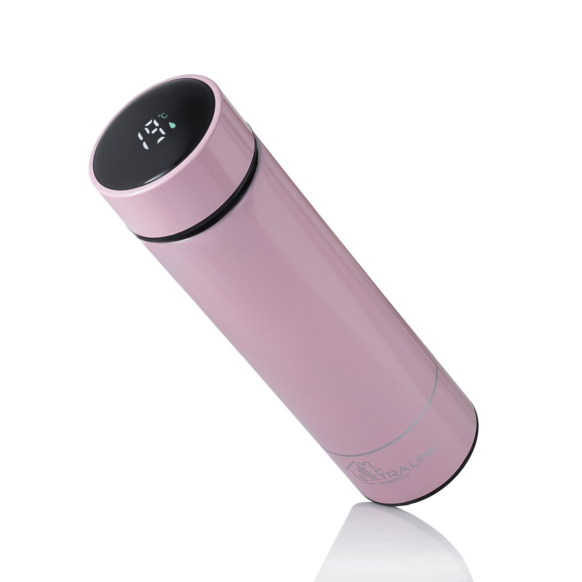 Extralink Smart Travel Mug Różowy | Kubek termiczny | Termos z wyświetlaczem LED - obrazek 2