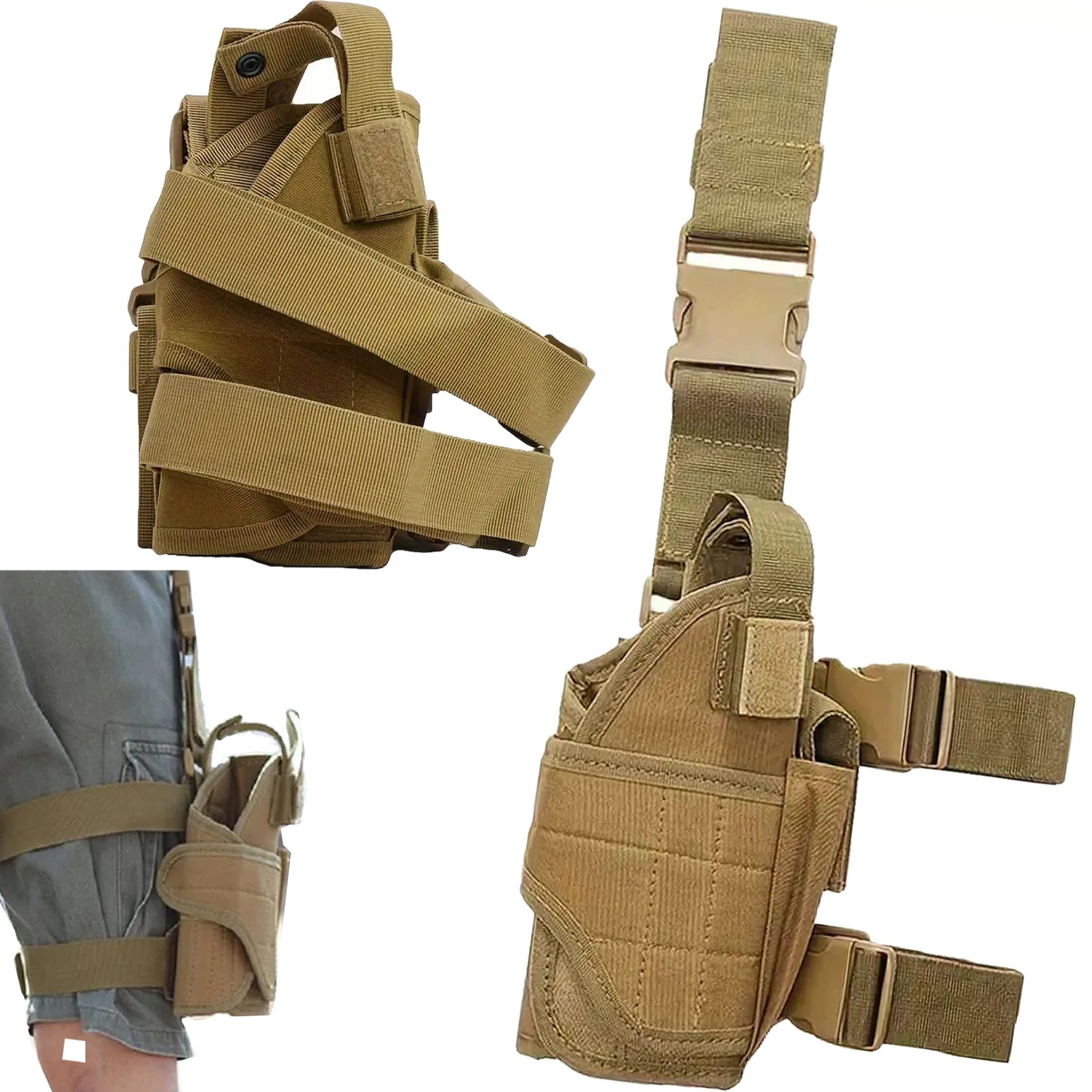 Extralink Military Kabura udowa na broń do pistoletu uniwerslana mil-1117 - obrazek 2