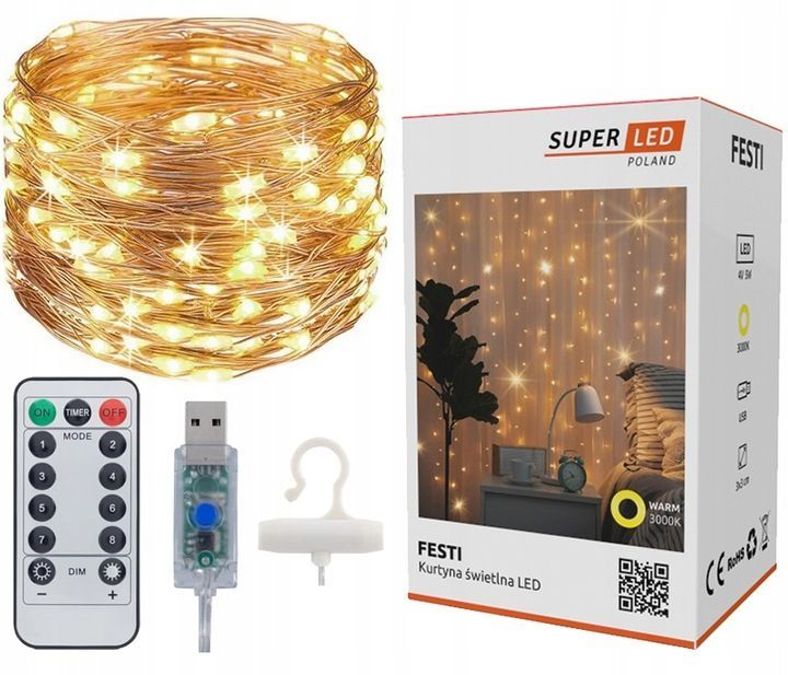Extralink | Kurtyna LED | 3x3 + pilot bc