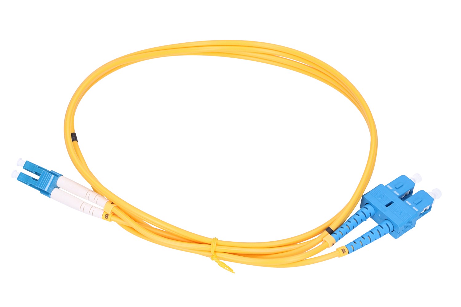 Extralink SC/UPC-LC/UPC | Patchcord | Jednomodowy, Duplex, G657A1, 3mm, 1m - obrazek 2