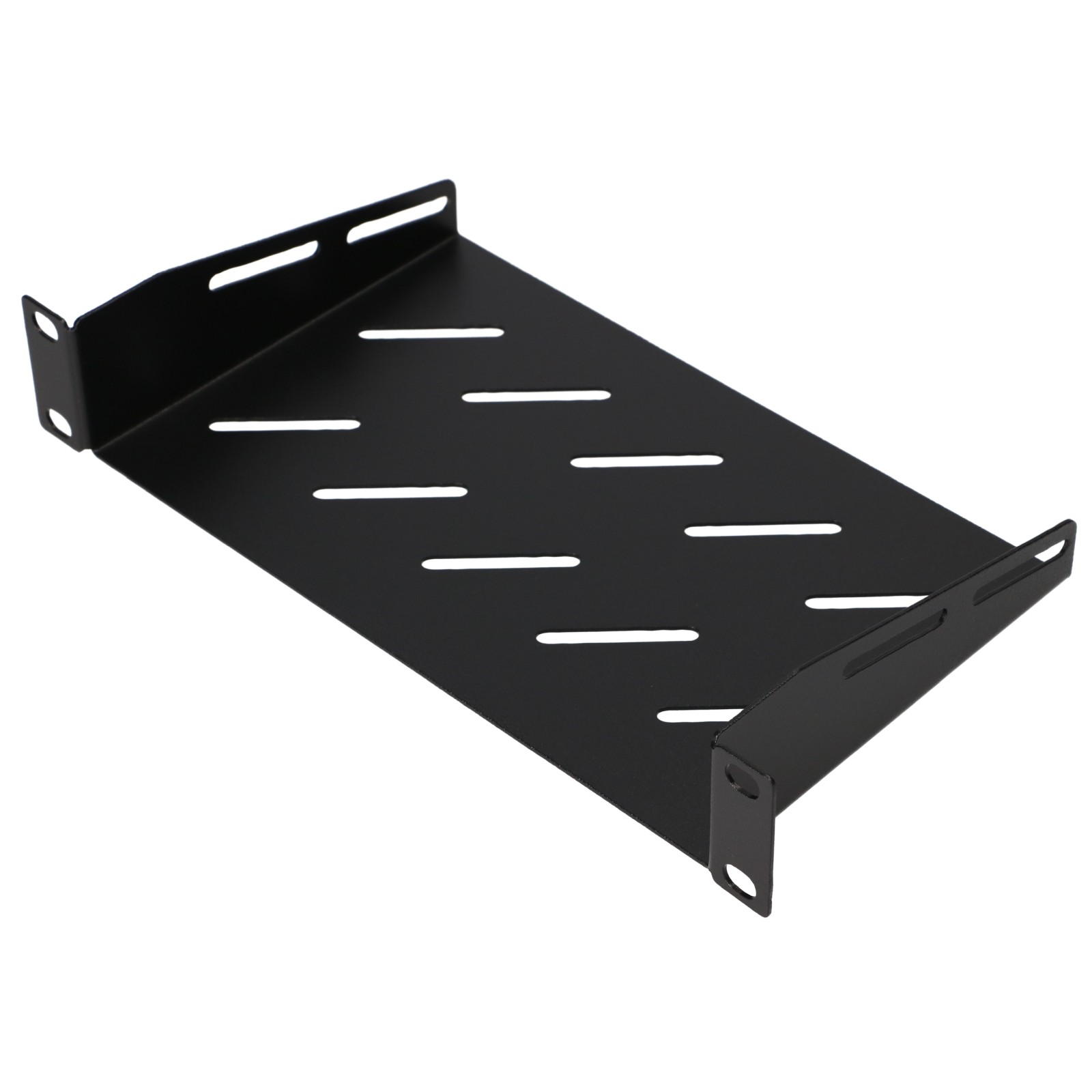 Extralink Shelf 1U | Półka do szaf rack 10" | czarna
