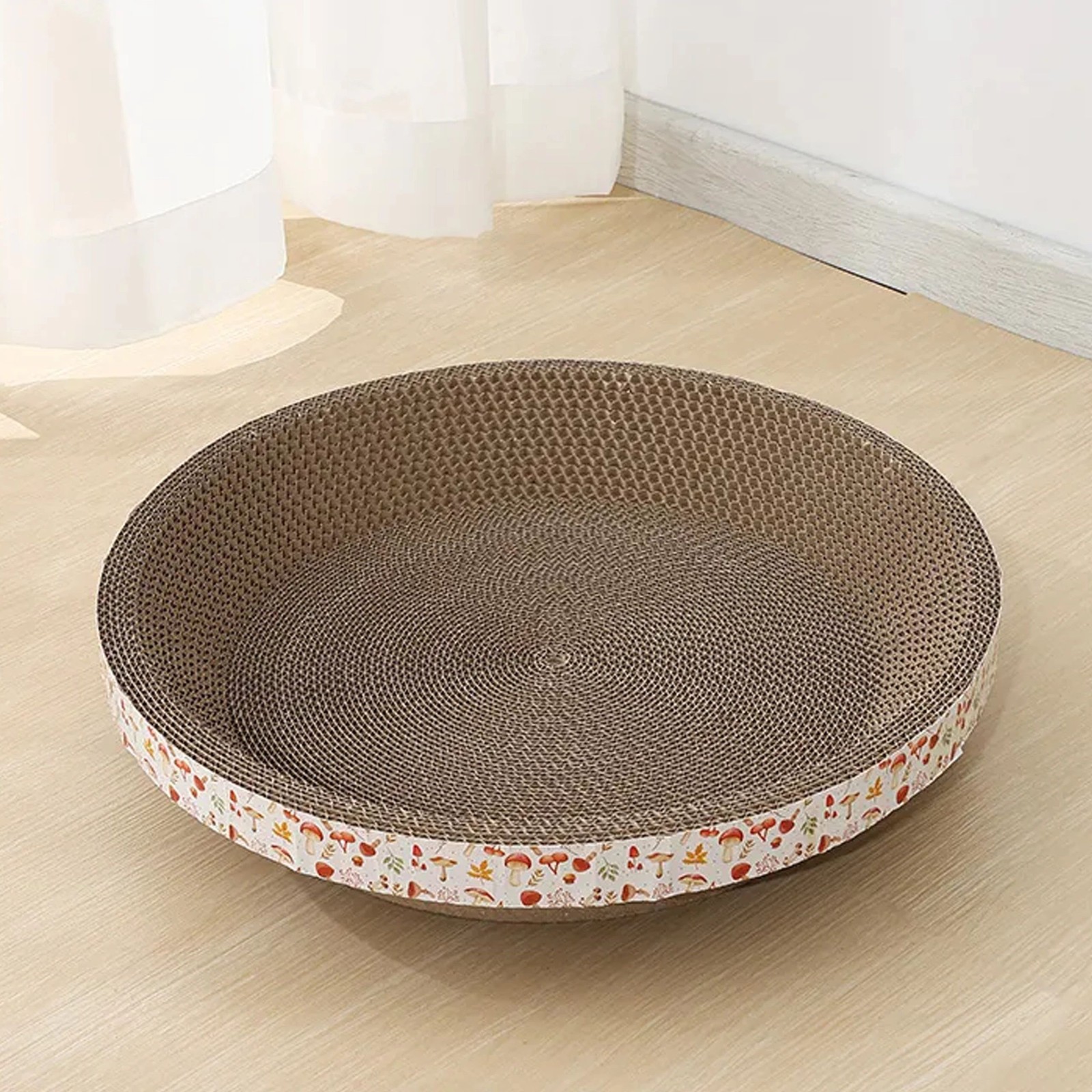 Extralink Pets | Drapak dla kota | kartonowy okrągły miska legowisko 51 cm do drapania pet-764