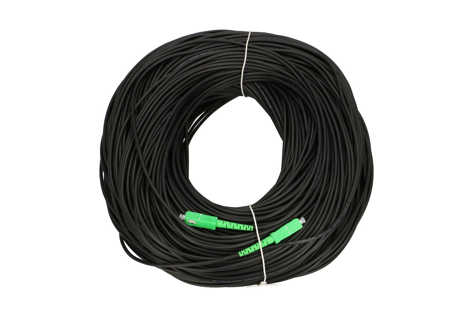 Extralink SC/APC-SC/APC | Patchcord | Okrągły, wiszący, jednomodowy, Simplex, G.657A2, 140m - obrazek 2