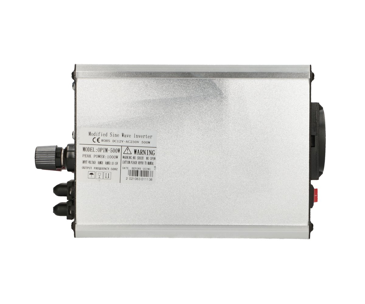Extralink OPIM-500W | Przetwornica napięcia | samochodowa 12V, 500W modyfikowany sinus, USB-A, USB Typ C - obrazek 5