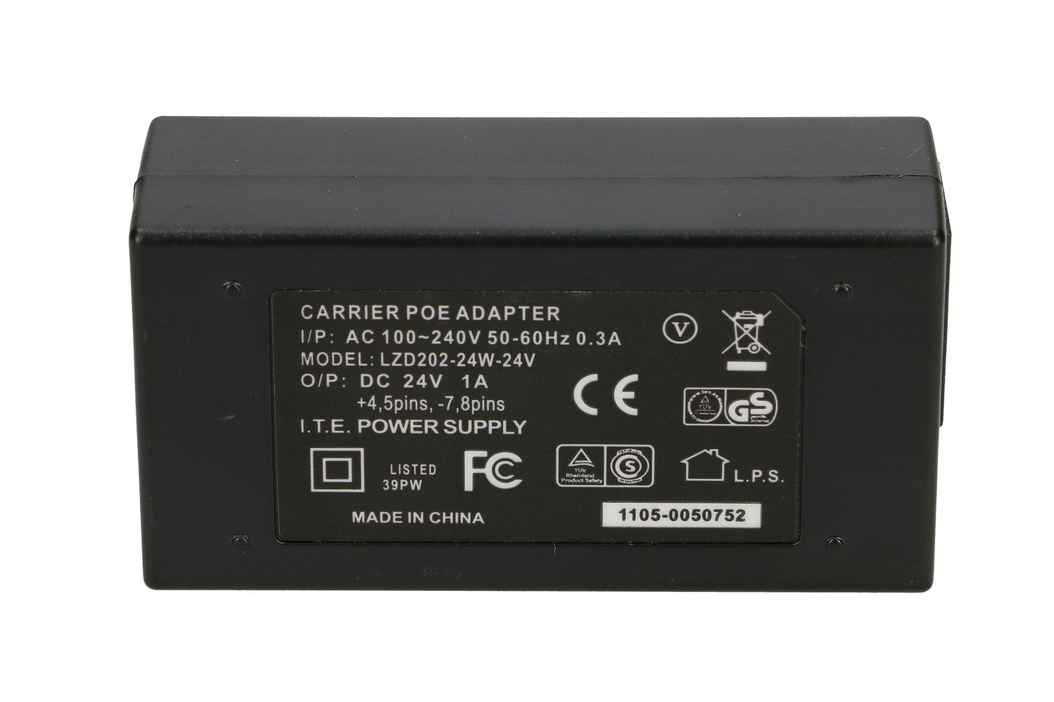 Extralink POE-24-24W | Zasilacz PoE | 24V, 1A, 24W, kabel w zestawie - obrazek 3