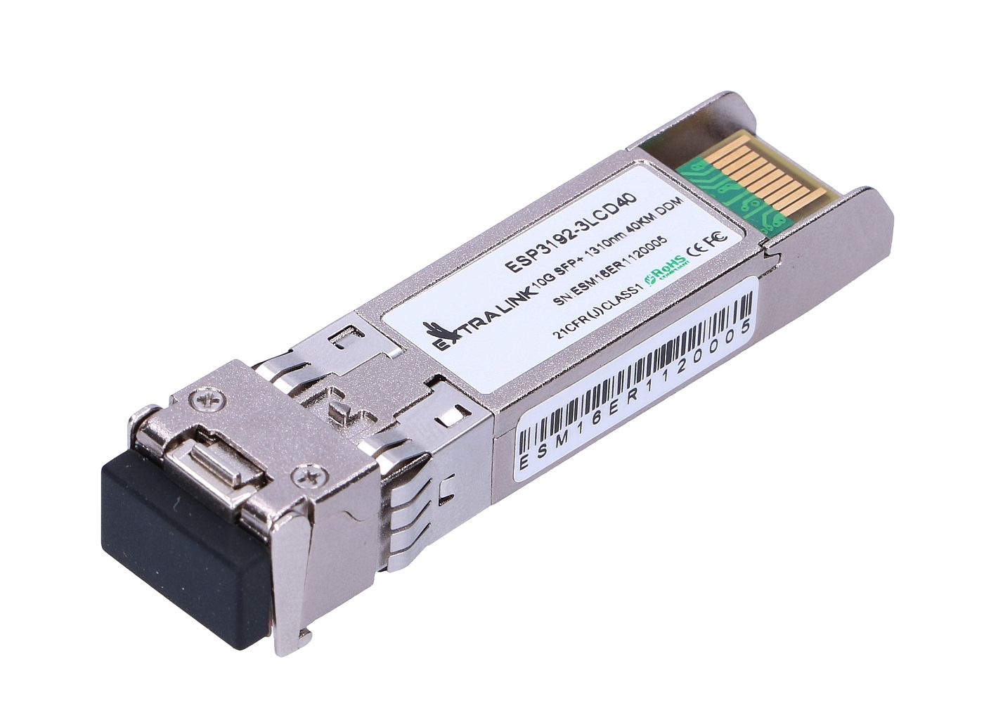 Moduł SFP+ Extralink SFP+ 10G, 10Gbps, LC/UPC, 1310nm, 40km, single mode, DOM