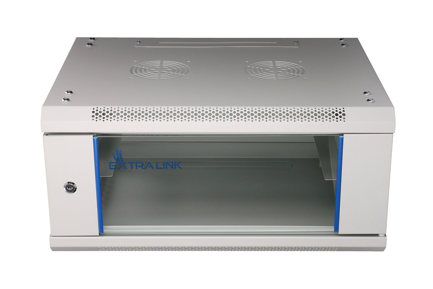 Extralink 4U 600x450 Szara | Szafa rack | montowana na ścianie - obrazek 2