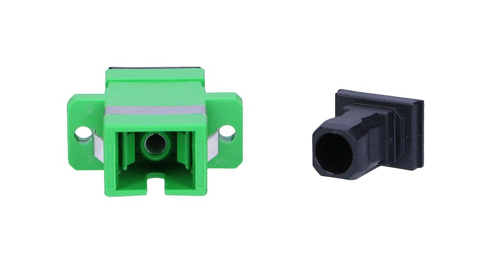 Extralink SC/APC | Adapter | Jednomodowy, Simplex, zielony - obrazek 3