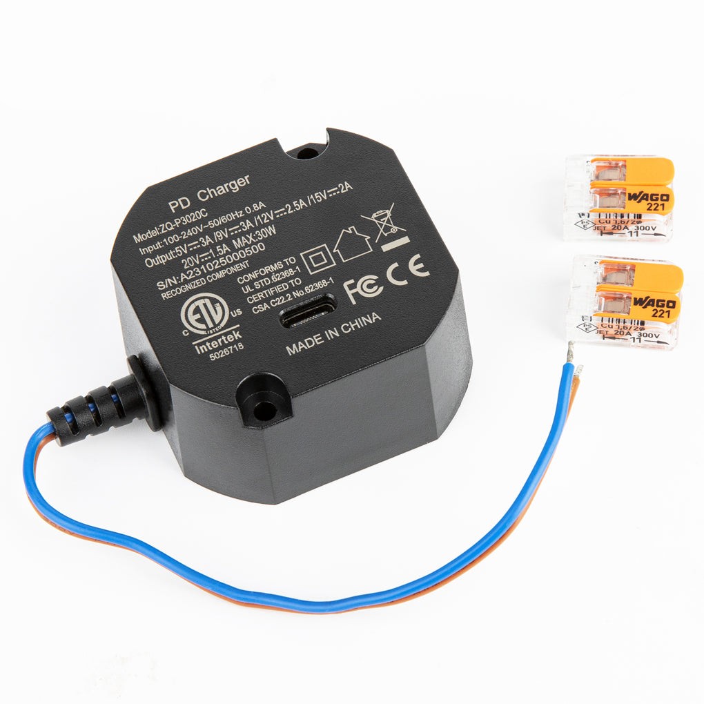 Extralink AC-USBC | Zasilacz | 30W, 100-240 VAC, 50/60Hz