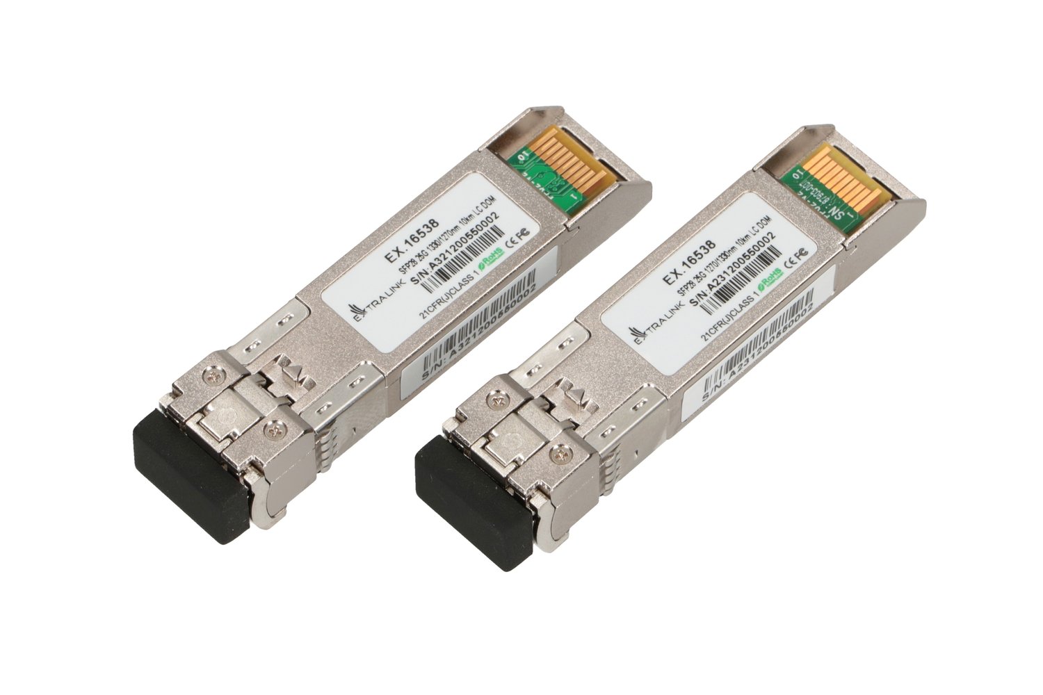 Extralink SFP28 25G | Moduł SFP28 WDM | 25Gbps 1270/1330nm, single mode, 10km, LC, DOM, para - obrazek 2