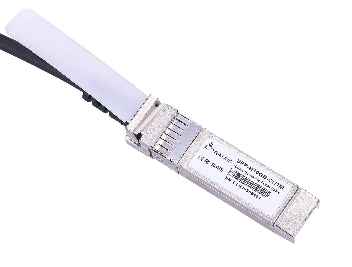 Extralink DAC SFP+ | Kabel SFP+ DAC | 10Gbps, 1m, AWG30 - obrazek 2
