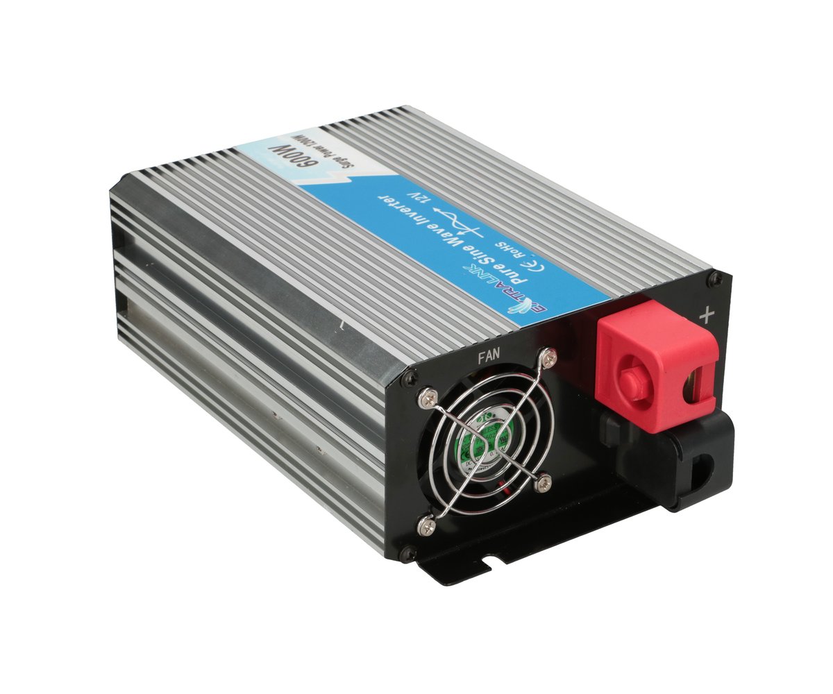 Extralink OPIP-600W | Przetwornica napięcia | samochodowa 12V, 600W czysty sinus, USB-A, USB Typ C - obrazek 3