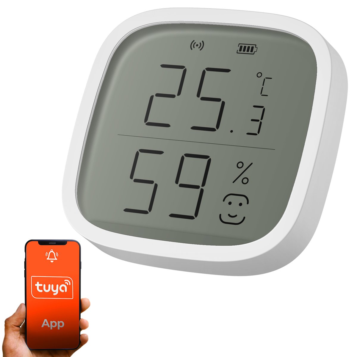 Extralink Smart Life Temperature and Humidity Sensor | Czujnik temperatury i wilgotności | Smart Home, Tuya