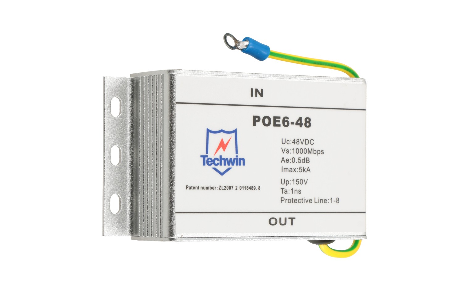 POE6-48 | Odgromnik PoE | 1000Mbps - obrazek 2