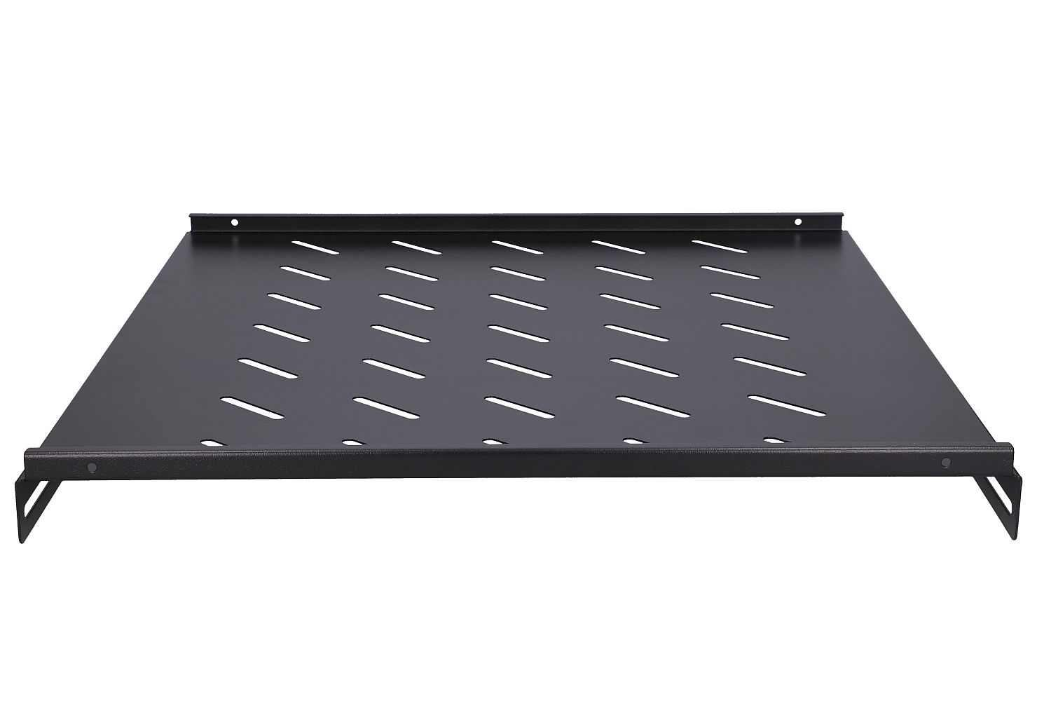 Extralink 1U 500mm Czarna | Półka | 19", 502 x 472mm, mocowana punktowo, do szaf o głębokości 800mm - obrazek 5