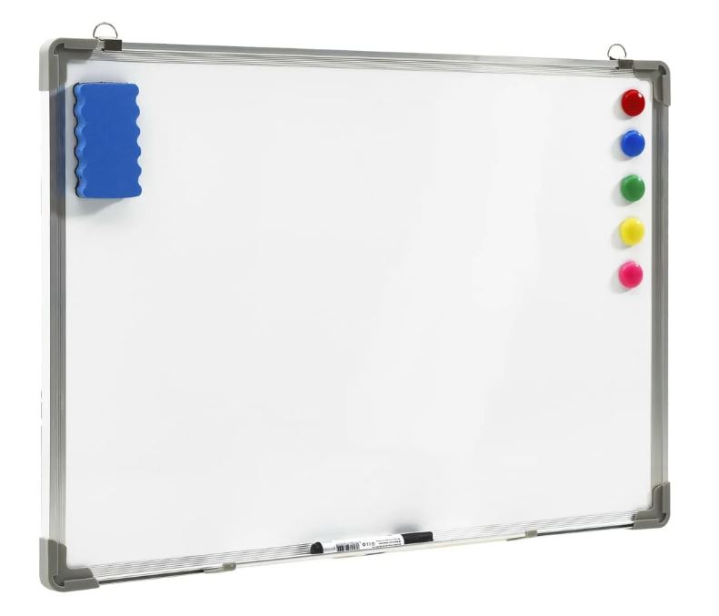 Extralink | Tablica magnetyczna suchościeralna | biała, 60 x 90 cm + akcesoria - obrazek 2