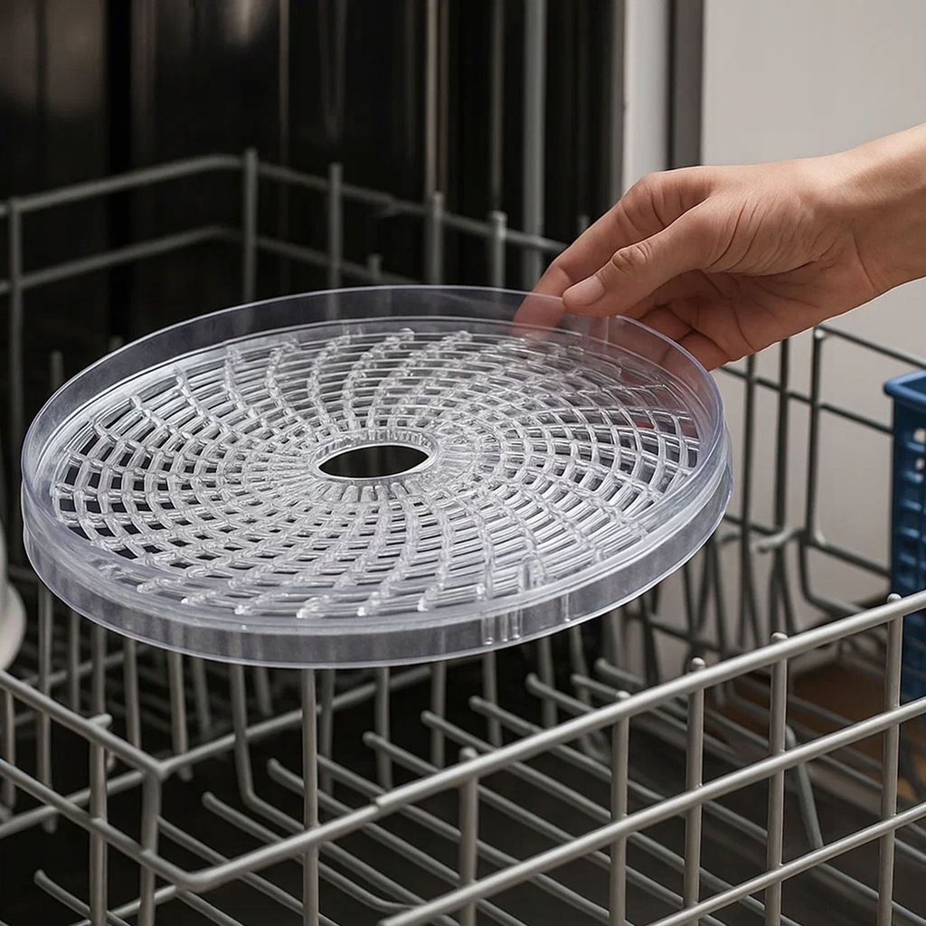 Extralink Home | Suszarka spożywcza do grzybów owoców warzyw | 500W + 6 sit 28cm, biała - obrazek 4