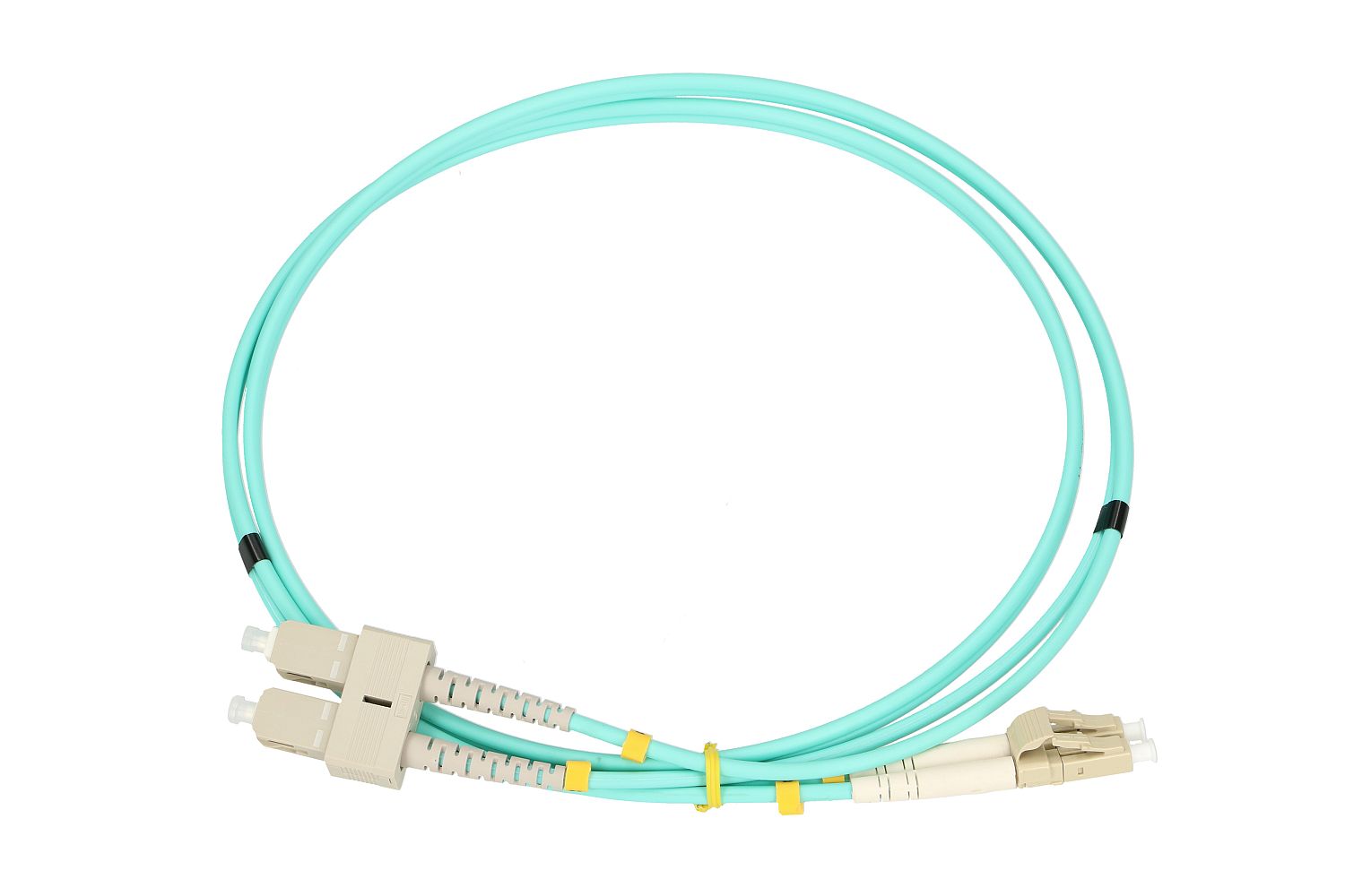 Extralink LC/UPC-SC/UPC | Patchcord | Wielomodowy, OM3, Duplex, 3mm, 2m