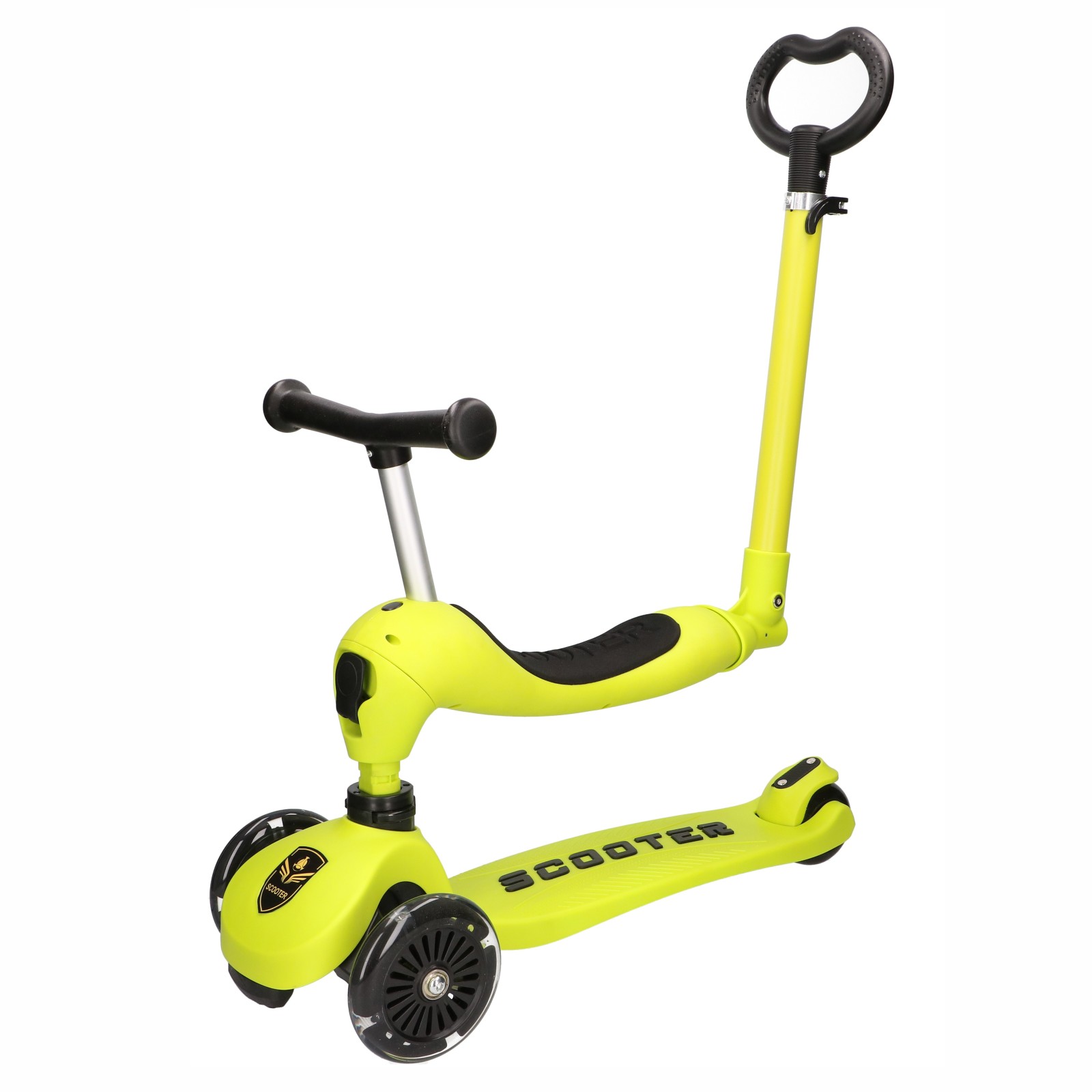 Extralink Kids Scooter Boss Ride Pro Zielony | Hulajnoga, rowerek biegowy dla dzieci |