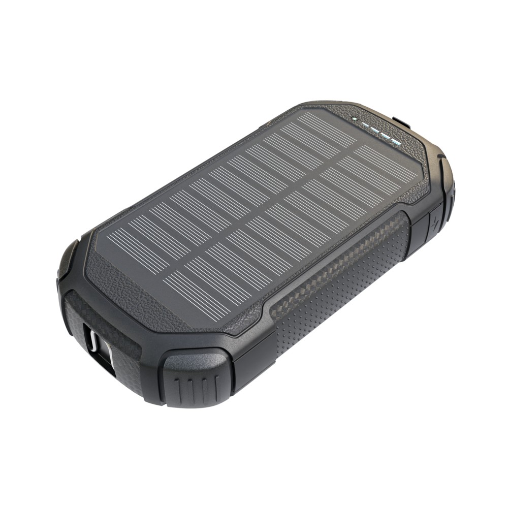 Extralink EPB-203 20000mAh Czarny | Powerbank | Solarny Power bank, USB-C