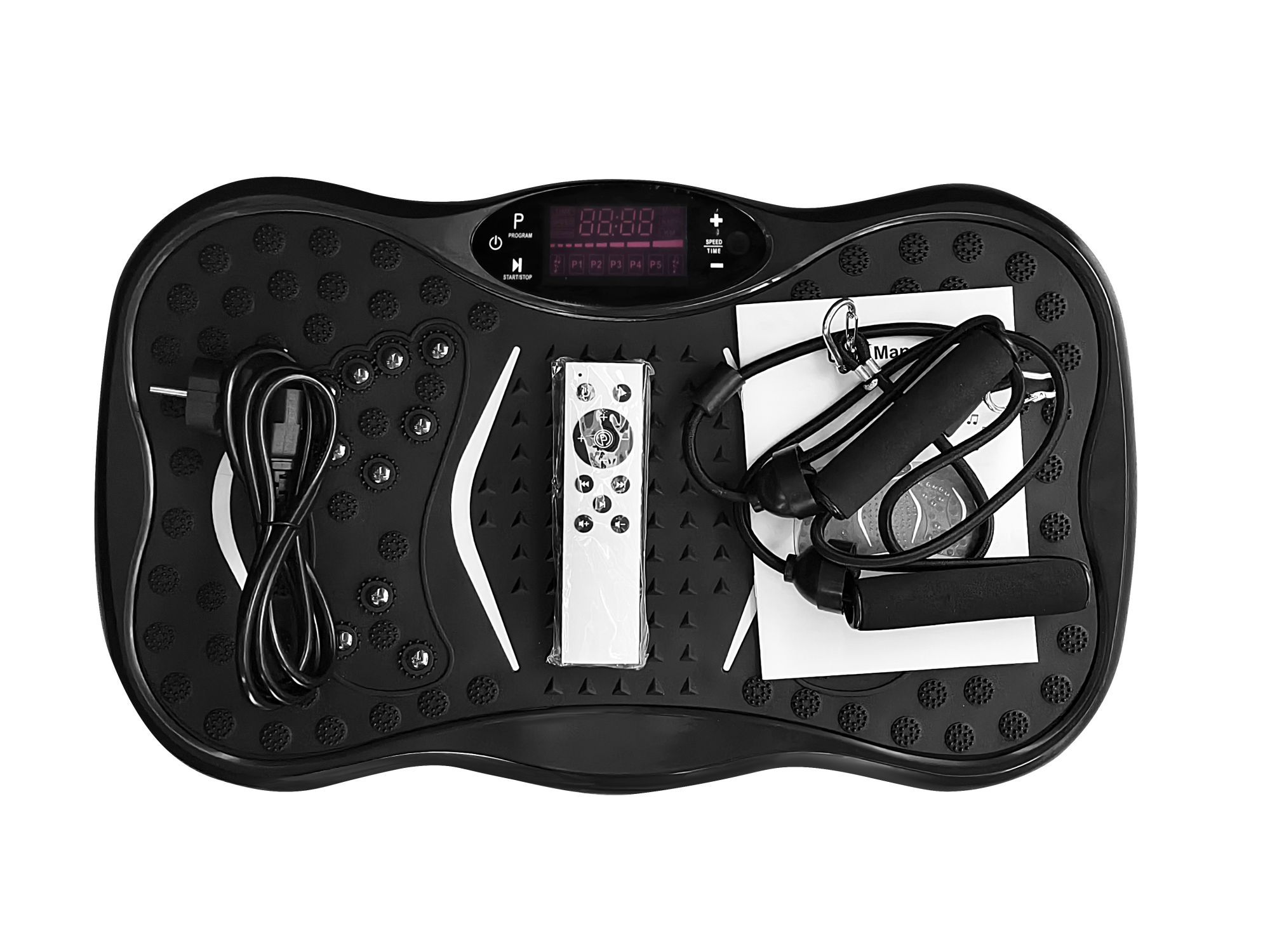Extralink StayFit SpinMove Czarny | Platforma Wibracyjna do Ćwiczeń Fitness |