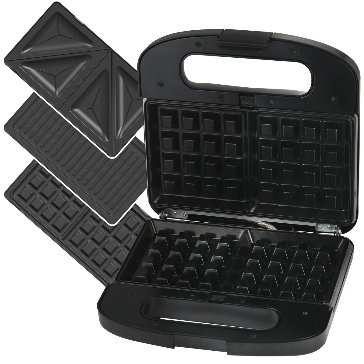 Extralink Smart Life Grill Sandwich & Waffle Maker SJ-37A | Grill Toster & Gofrownica | 1000W, Toster z 3 wymiennymi płytami - obrazek 2