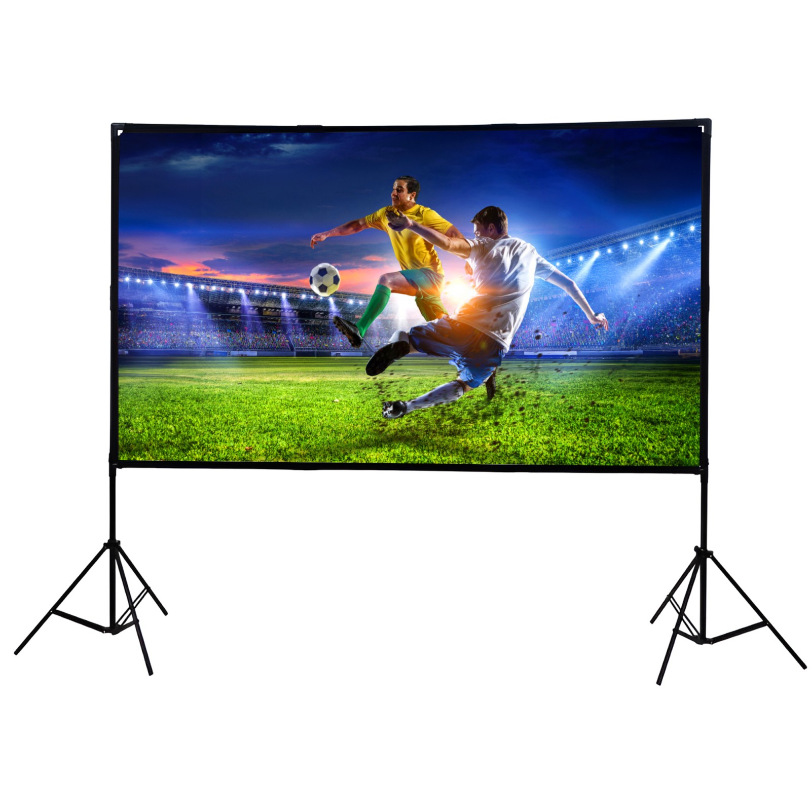 Extralink Foldable Projection Screen 72" PSF-72 | Składany ekran projekcyjny | 16:9, 160x90cm, biały