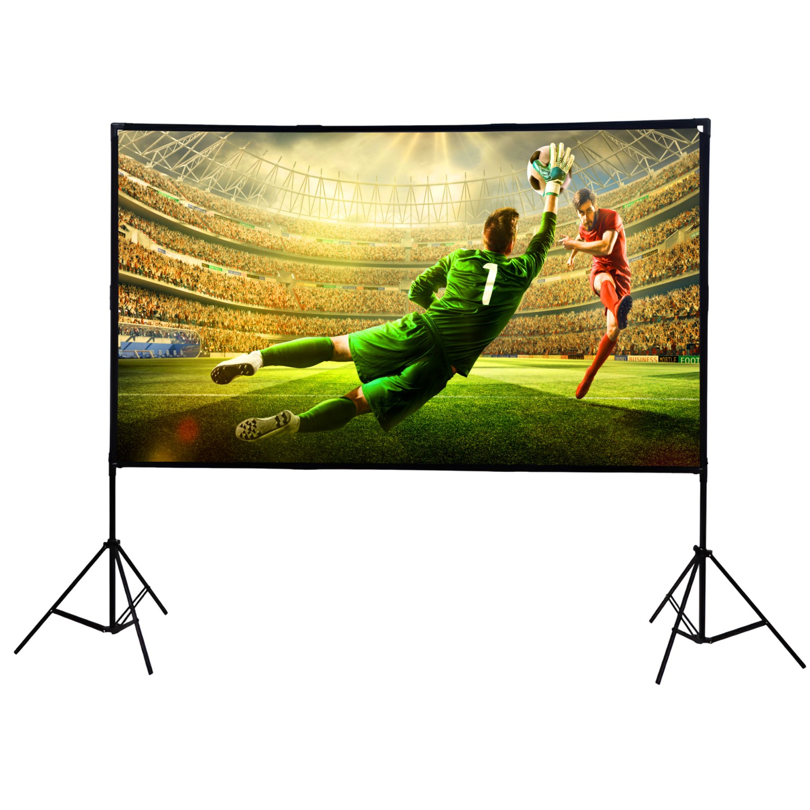 Extralink Foldable Projection Screen 100" PSF-100 | Składany ekran projekcyjny | 16:9, 220x125cm, biały