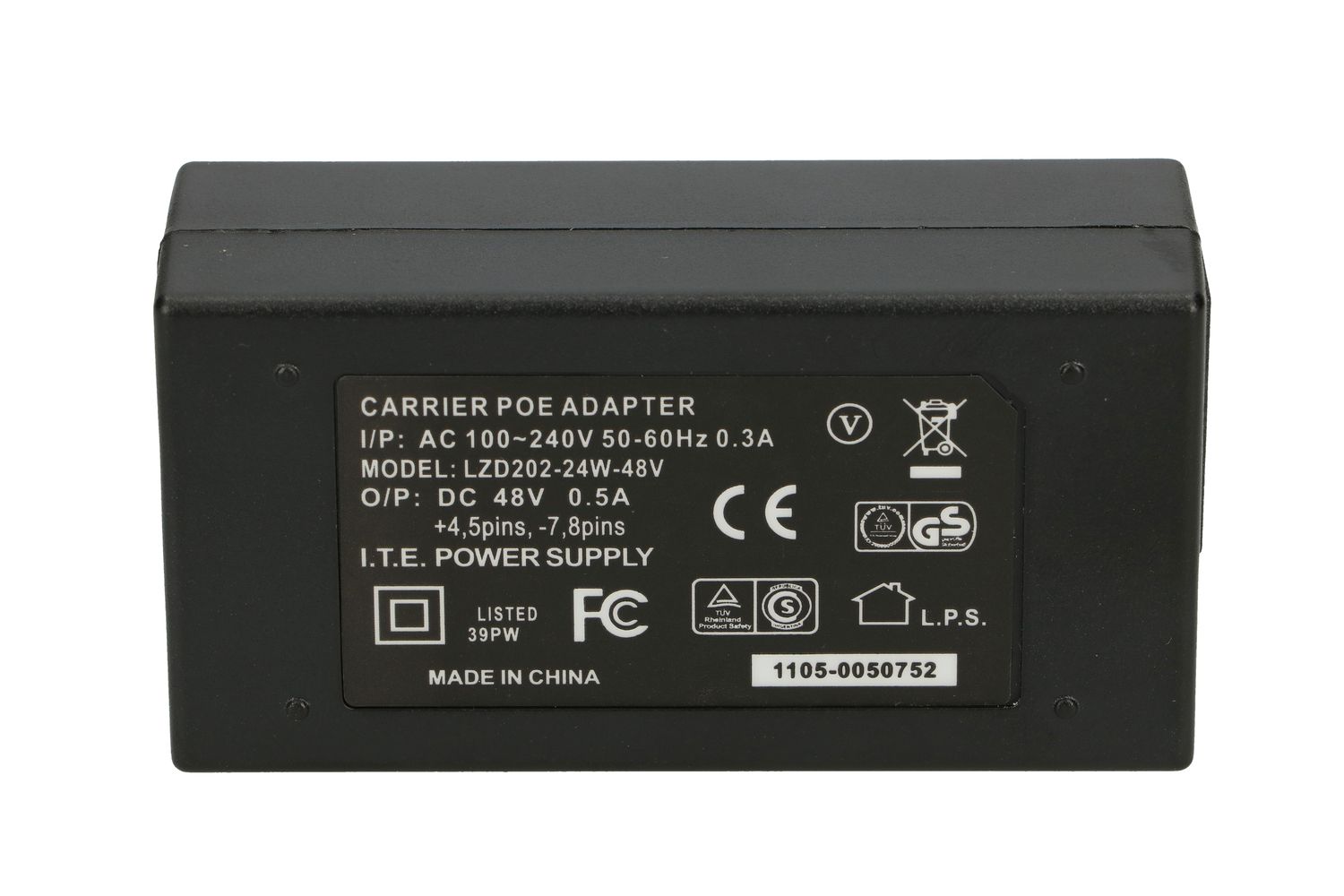 Extralink POE-48-24W | Zasilacz PoE | 48V, 0,5A, 24W, kabel w zestawie - obrazek 3