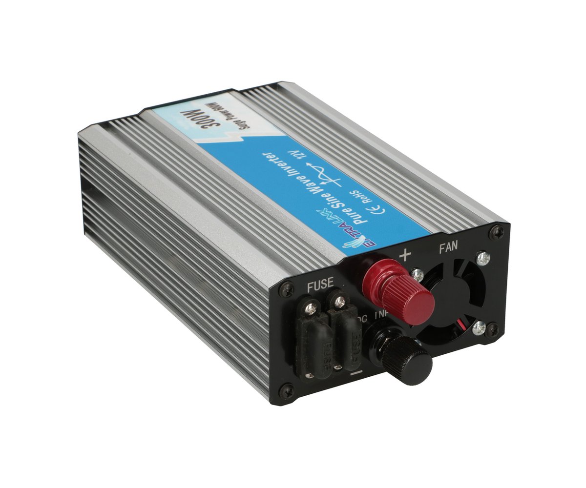 Extralink OPIP-300W | Przetwornica napięcia | samochodowa 12V, 300W czysty sinus, USB-A, USB Typ C - obrazek 3