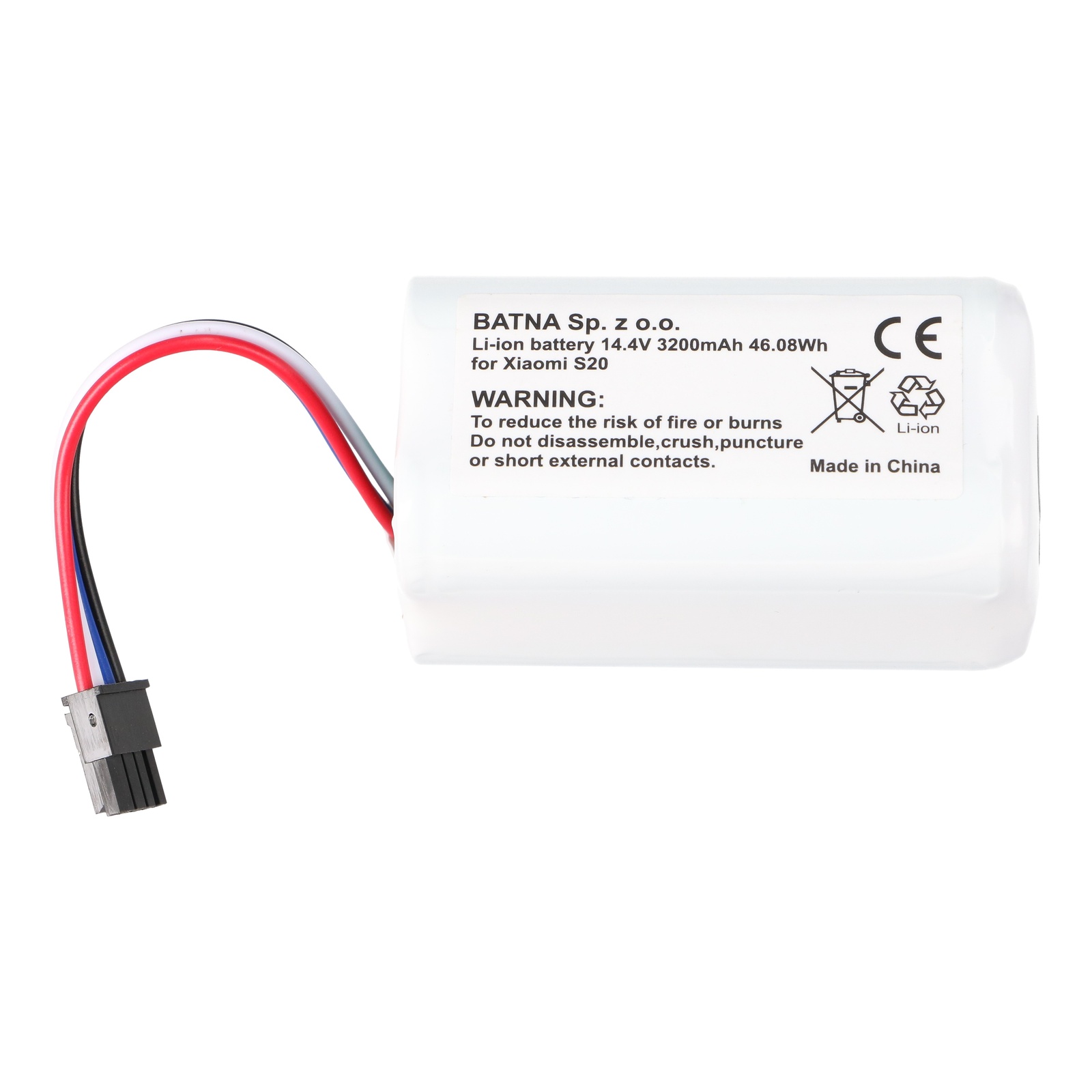 Xiaomi Bateria S20 3200mAh 14.4V | Akumulator do robota sprzątającego | Zamiennik, 3200mAh, 14.4V - obrazek 4
