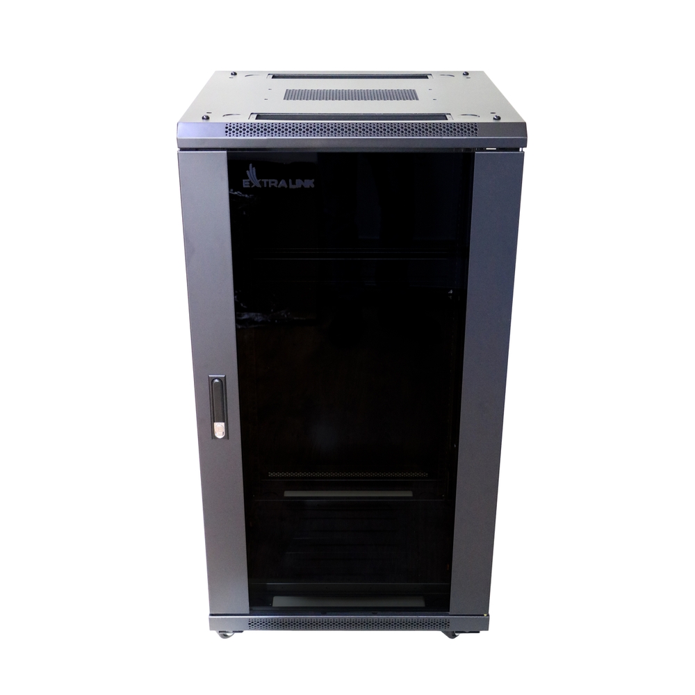 Extralink 27U 600x600 Czarna | Szafa rack | stojąca - obrazek 2