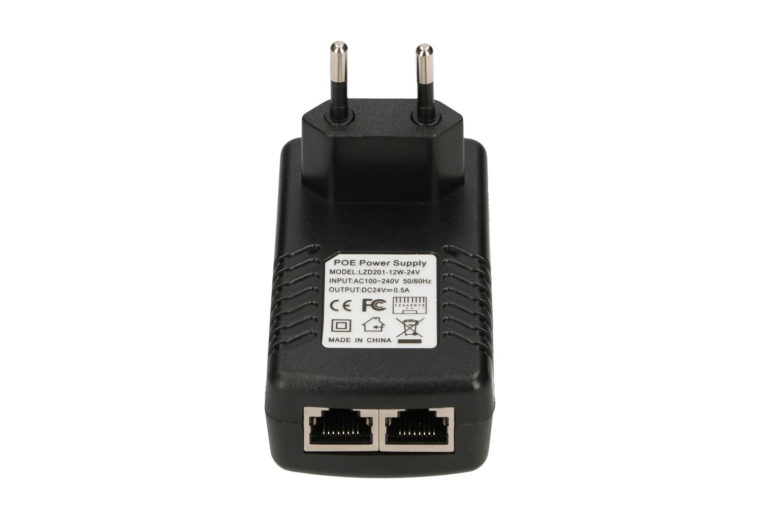 Extralink POE-24-12W | Zasilacz PoE | 24V, 0,5A, 12W, wtyk do gniazda elektrycznego - obrazek 3