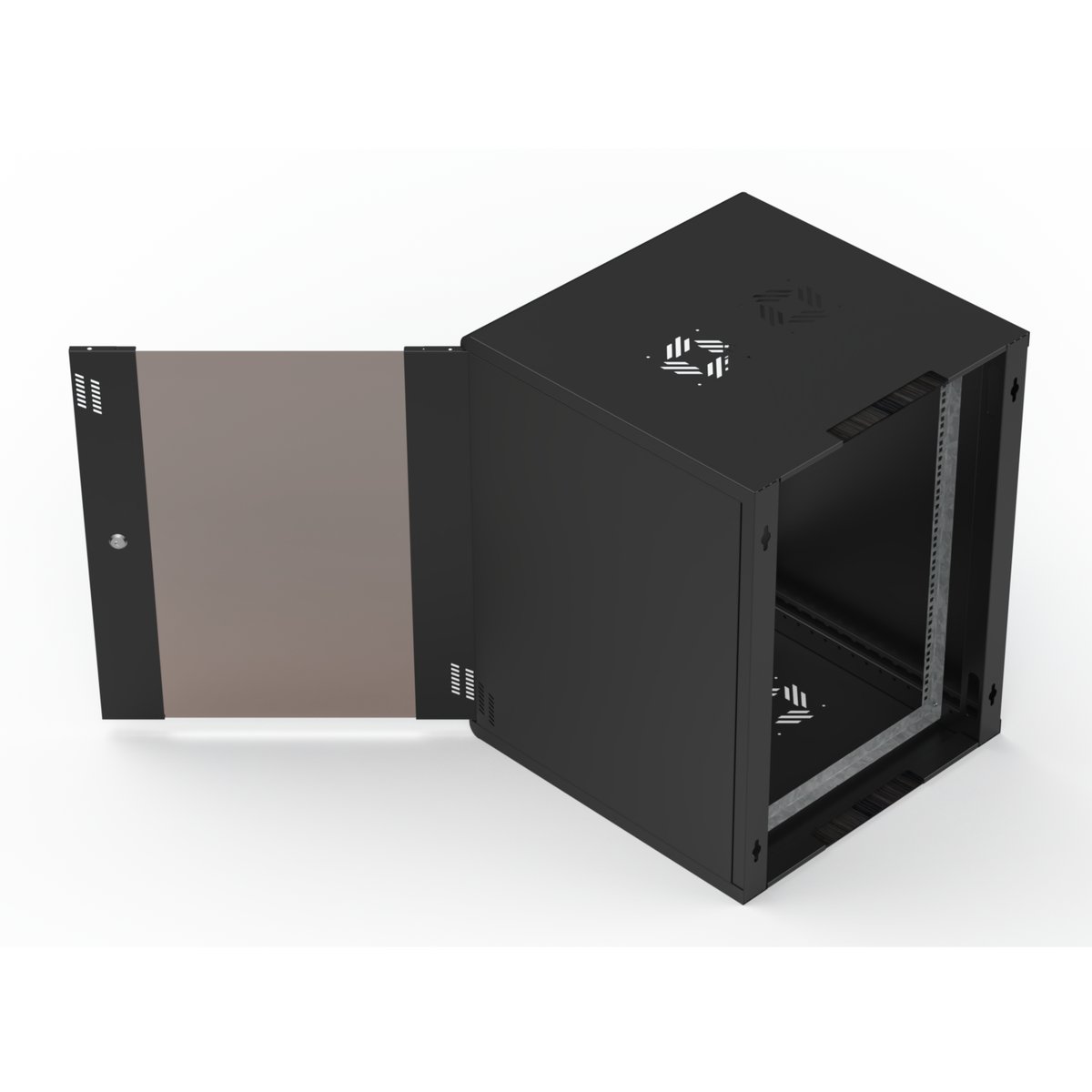 Extralink Premium 15U 600x600 Czarna | Szafa rack | beznarzędziowy montaż, montowana na ścianie - obrazek 5