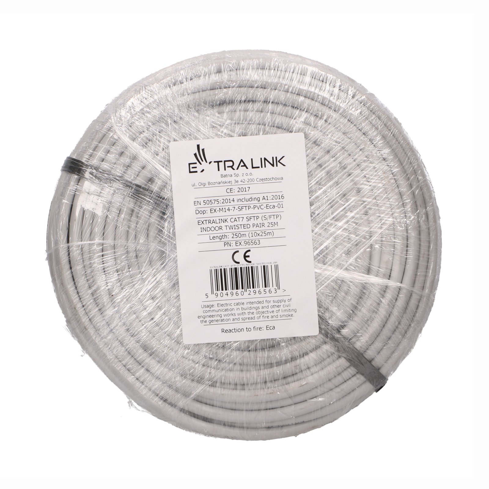 Extralink CAT7 SFTP (S/FTP) Wewnętrzny | Kabel sieciowy skrętka | 25m - obrazek 5